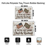 Racing Doormat – If We’re Not Home Check the Racetrack Mat
