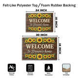 Personalized Sunflower Family Doormat – Custom Name Farmhouse Mat