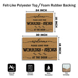 Funny Shoes Off Doormat – Leave Your Worries Welcome Mat