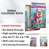 Journey of Pomeranian Spiral Bound Coloring Book, Unleash Your Artistic Talents in the Joyful Journey of Pomeranians with 30 Charming Pomeranian Coloring Pages for Coloring Enthusiasts to Embrace the Playful Spirit of Pomeranian Companions