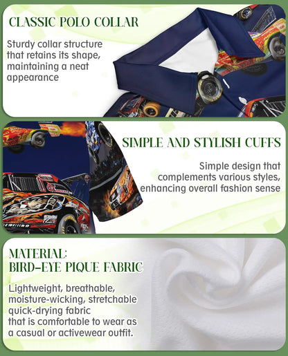 Dirt Track Racing Hawaiian Polo Shirt – Off Road Truck Racing Shirt | Azhobbyshop