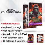 Animals Boxing Spiral Bound Coloring Book, Discover 30 Mighty Coloring Pages, Depicting Animal Athletes Displaying their Strength and Agility in the Boxing Ring