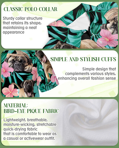 Bullmastiff Hawaiian Polo Shirt – Tropical Dog Lover Shirt | Azhobbyshop