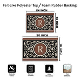Personalized Monogram Doormat – Elegant Initial Welcome Mat