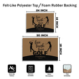 Personalized Golf Couple Doormat – Custom Names Anniversary Mat