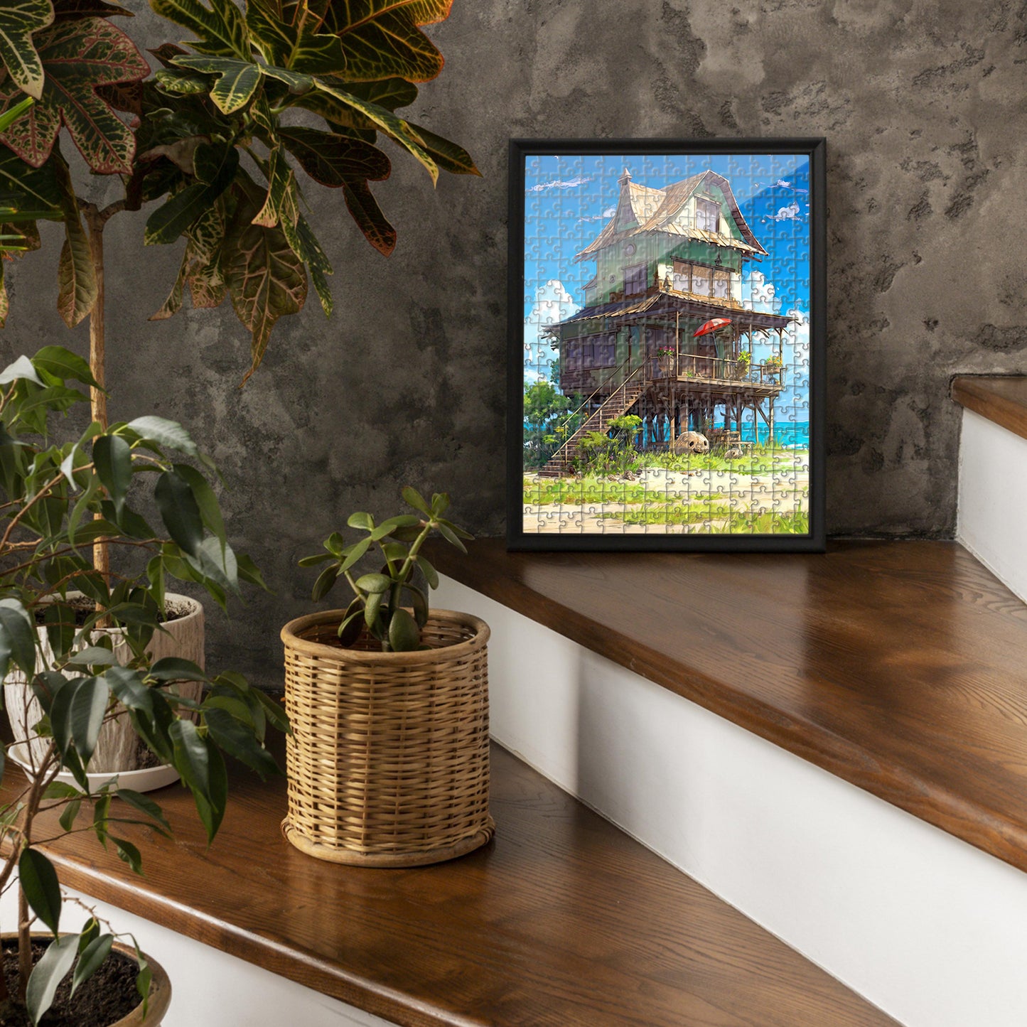 RELAXING GHIBLI HOUSE STYLE 1 Jigsaw Puzzle For Adult & Kids