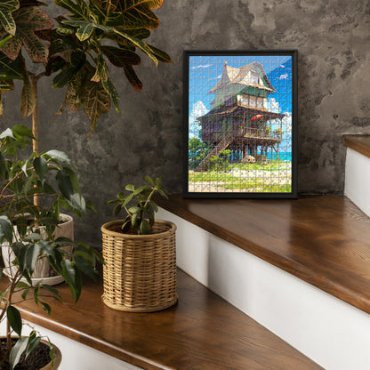 RELAXING GHIBLI HOUSE STYLE 1 Jigsaw Puzzle For Adult & Kids