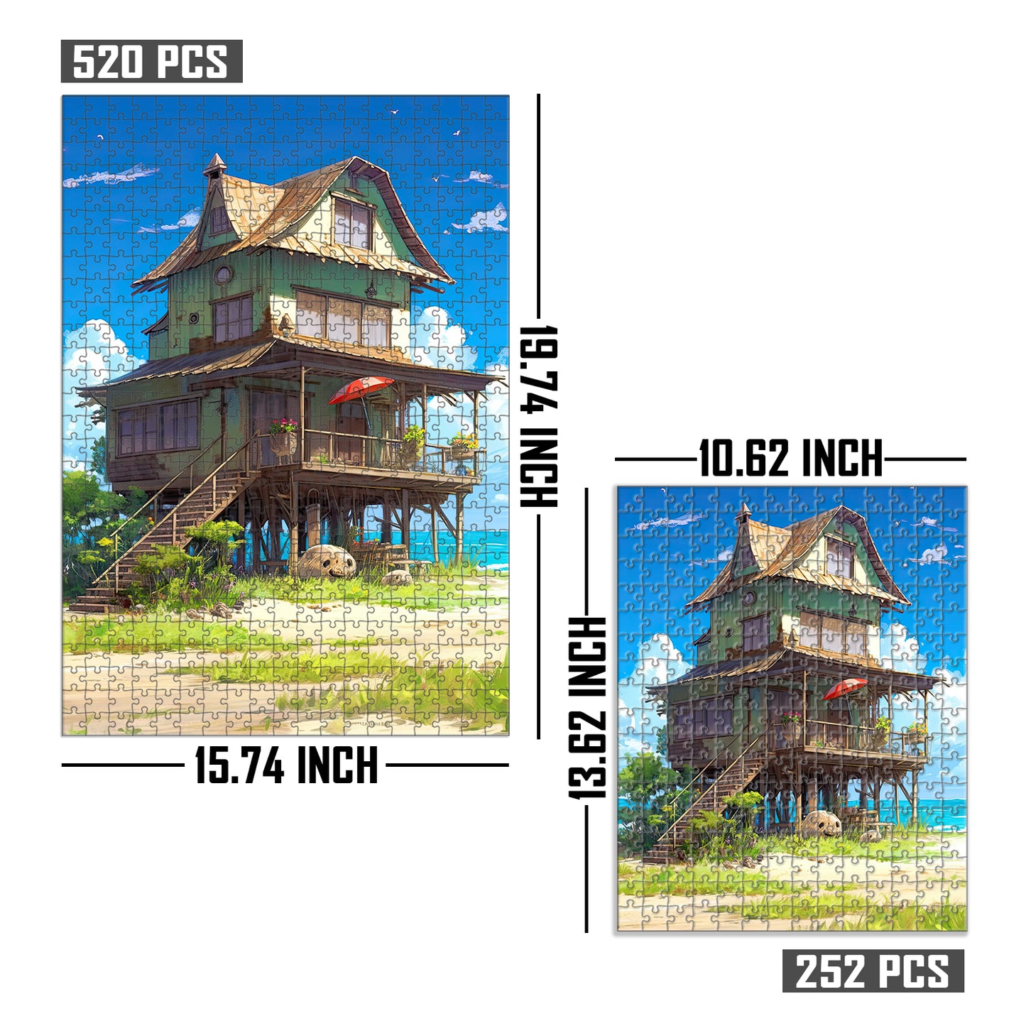 RELAXING GHIBLI HOUSE STYLE 1 Jigsaw Puzzle For Adult & Kids
