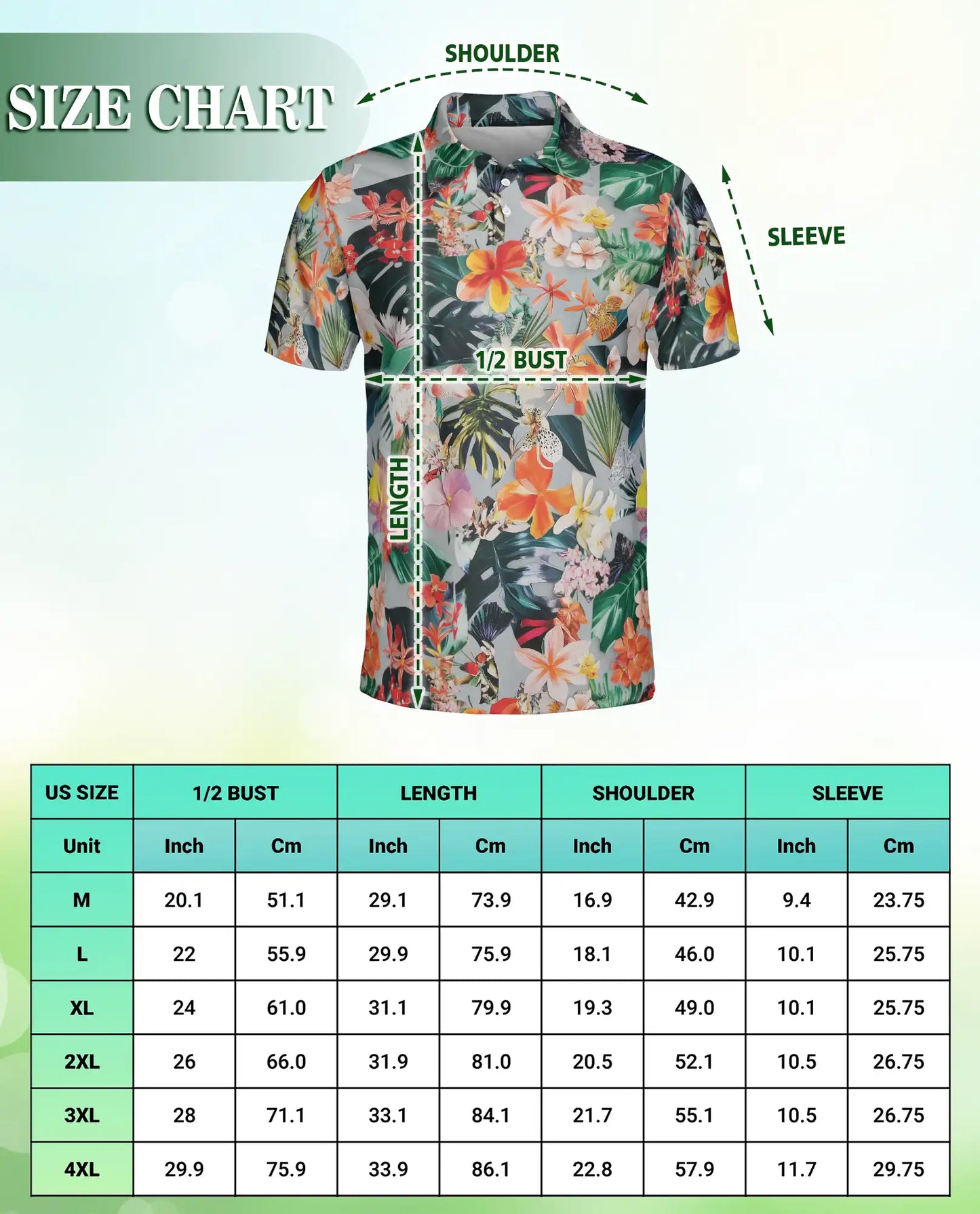 Flower Ephemera Tropical 3D Polo Shirt for Men – Floral Hawaiian Summer Style | Azhobbyshop