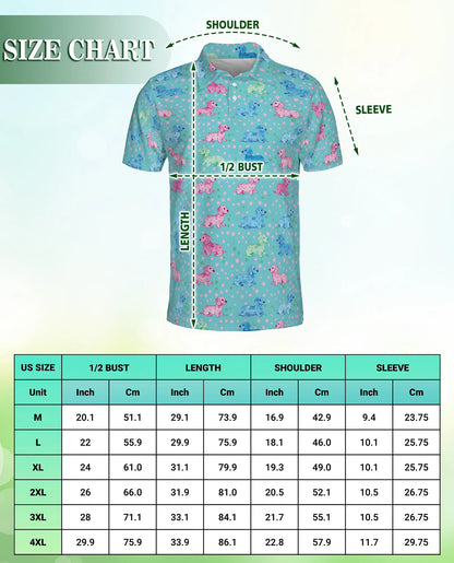 Dachshund Dog Pattern Polo Shirt for Dog Lovers | Azhobbyshop