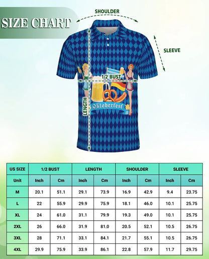 Oktoberfest Beer Polo Shirt – German Festival Lederhosen Style | Azhobbyshop