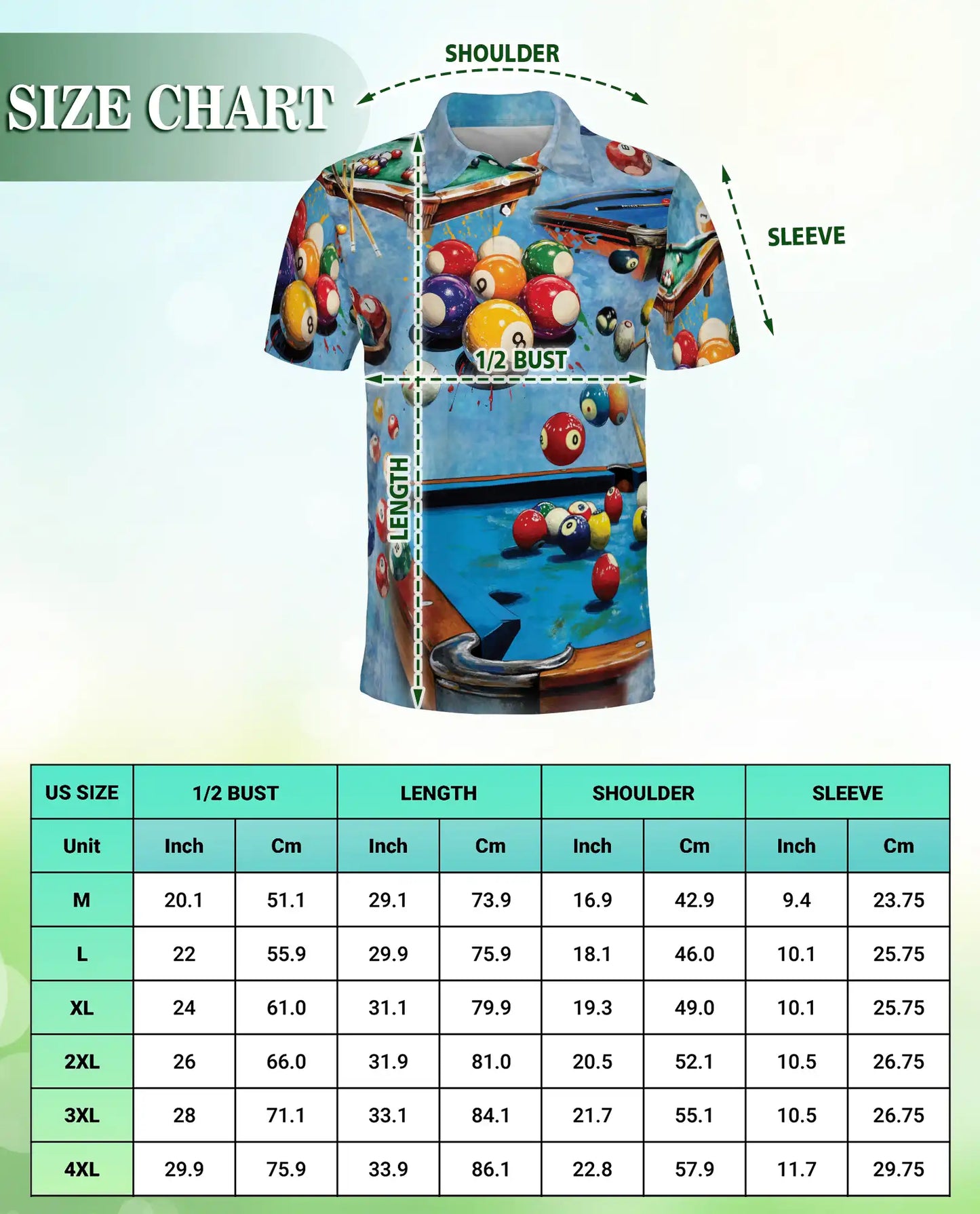 Billiards Hawaiian Polo Shirt – Pool Table Ball Player Shirt | Azhobbyshop