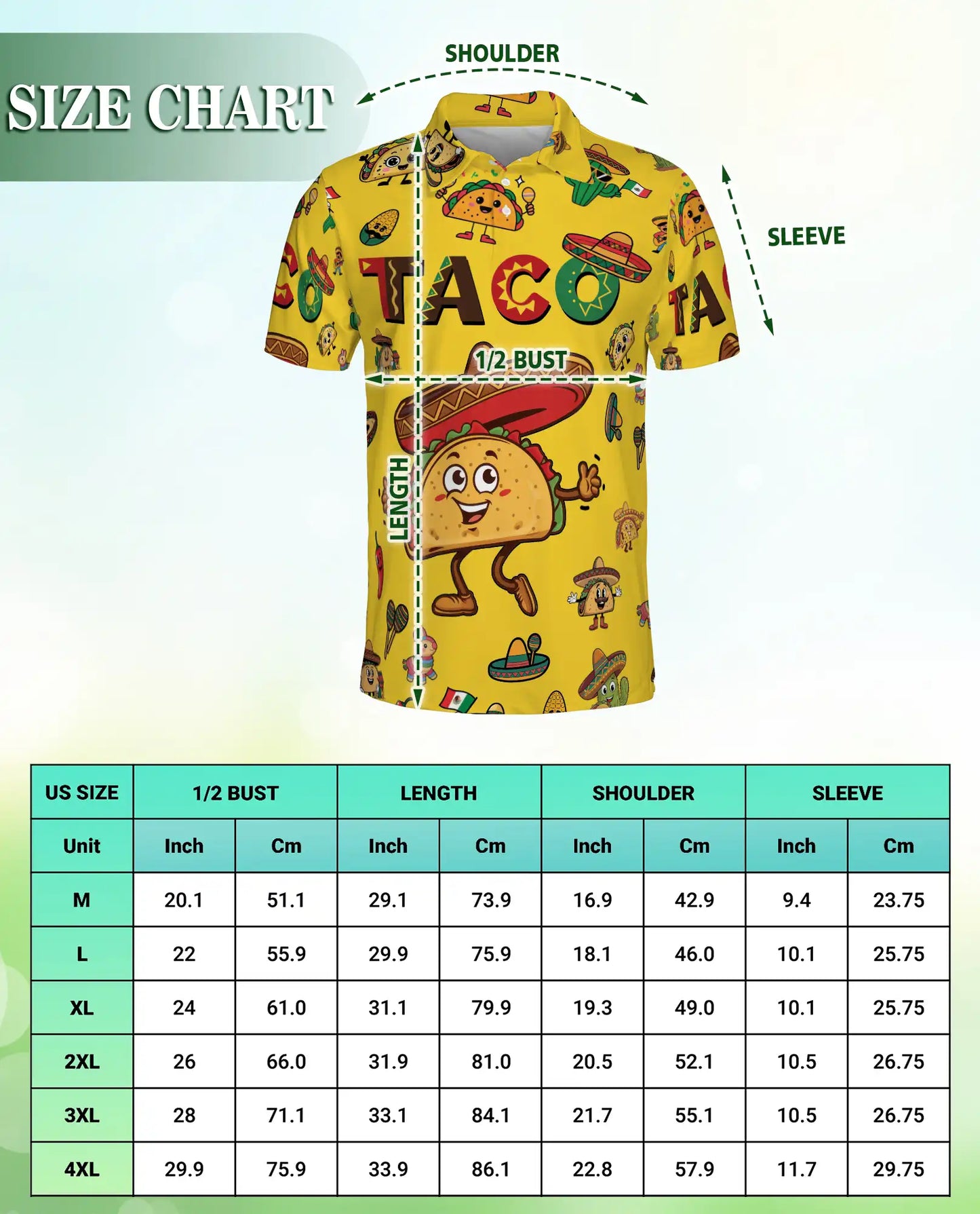 Funny Taco Fiesta Polo Shirt | Azhobbyshop