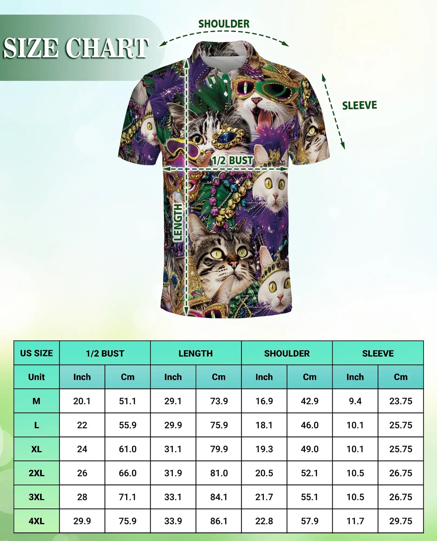 Cats Mardi Gras Mask Polo Shirt | Azhobbyshop