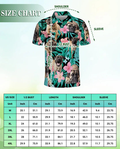 Bullmastiff Hawaiian Polo Shirt – Tropical Dog Lover Shirt | Azhobbyshop