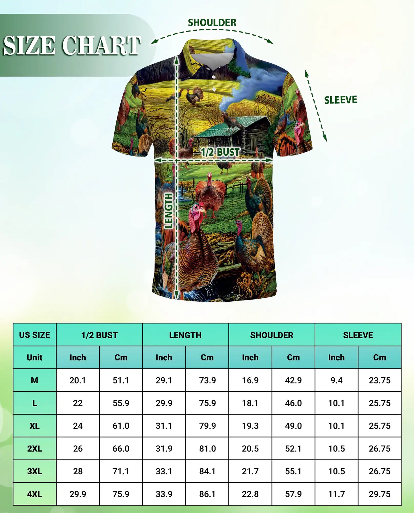 Wild Turkey Spring Nature Polo Shirt | Azhobbyshop