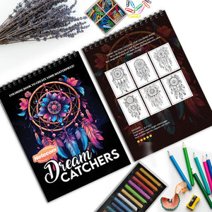 Dream Catchers Spiral Bound Coloring Book, Beautiful Dream Catchers for a Peaceful and Spiritual Coloring Journey, Ideal for Relaxation and Inspiration