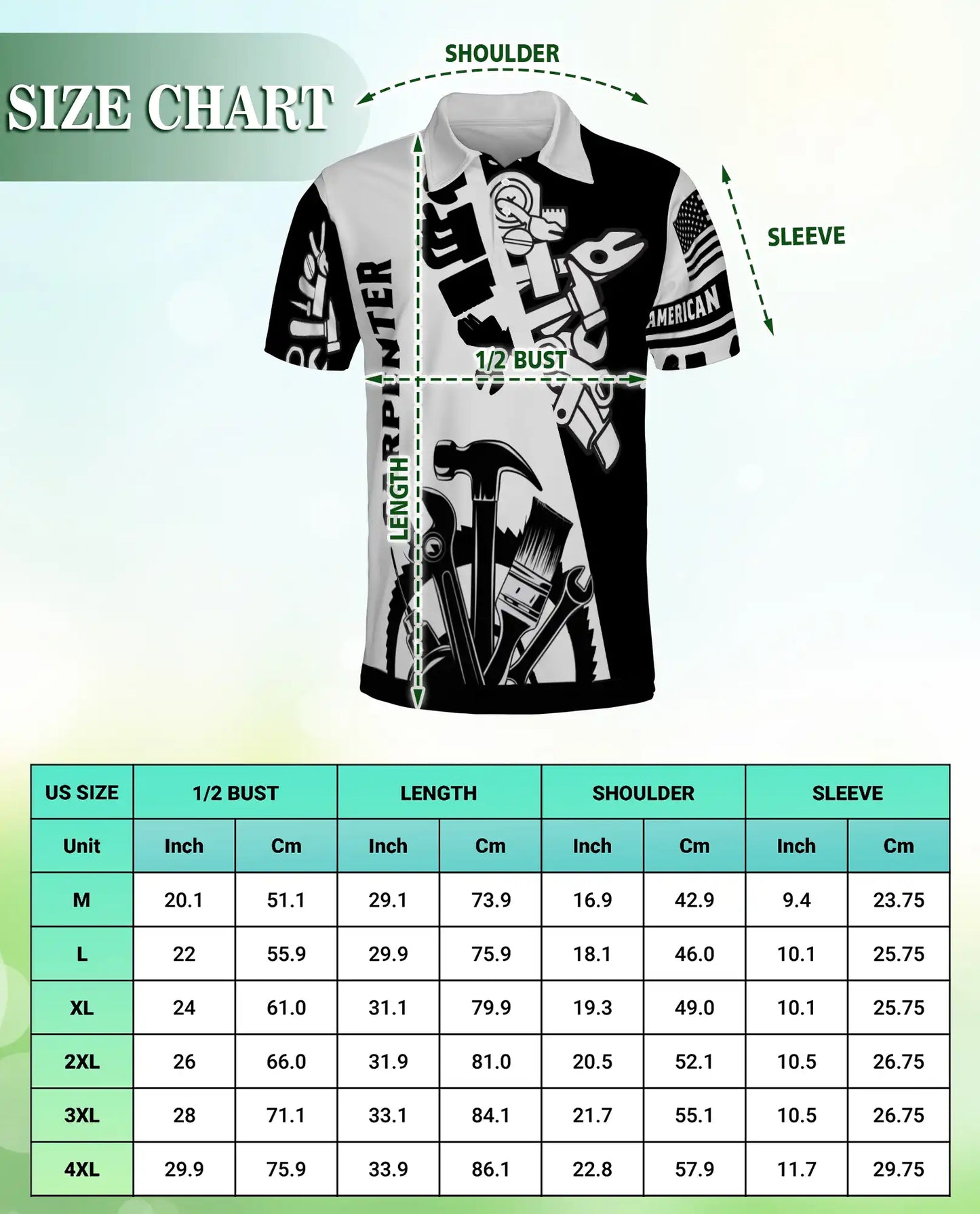 Carpenter Polo Shirt – Tools Workwear Trade Style | Azhobbyshop