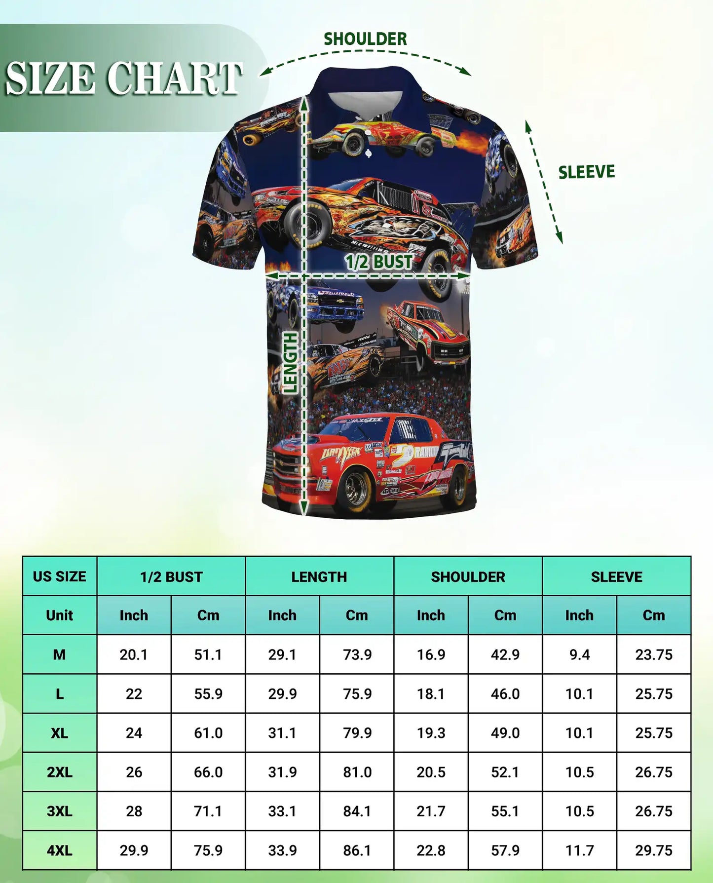 Dirt Track Racing Hawaiian Polo Shirt – Off Road Truck Racing Shirt | Azhobbyshop