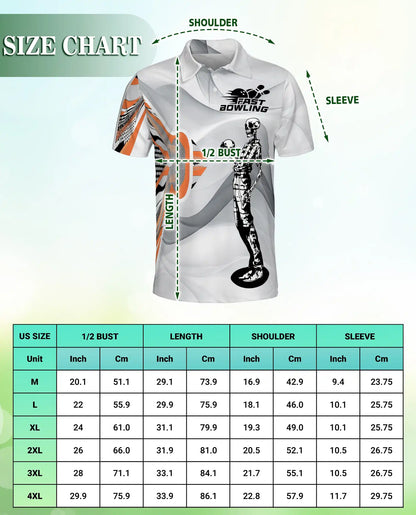 Skeleton Bowling Polo Shirt – Funny Skull Bowler Graphic | Azhobbyshop