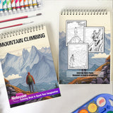 Mountain Climbing Spiral Bound Coloring Book, Discover the Power of Nature with 30 Captivating Mountain Climbing Coloring Pages for Mountain Admirers to Celebrate the Majesty of Peaks