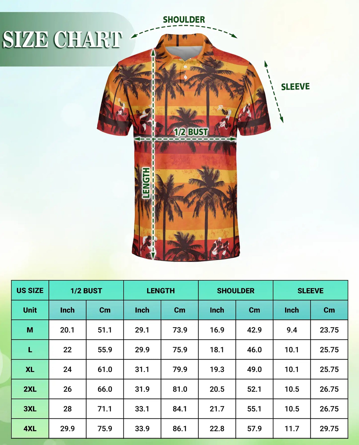 Wrestling Hawaiian 3D Polo Shirt for Men – Sunset Tropical Beach Style | Azhobbyshop