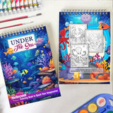 Under The Sea Spiral Bound Coloring Book, Dive into 30 Enchanting Coloring Pages, Exploring the Beauty and Mysteries Under the Sea