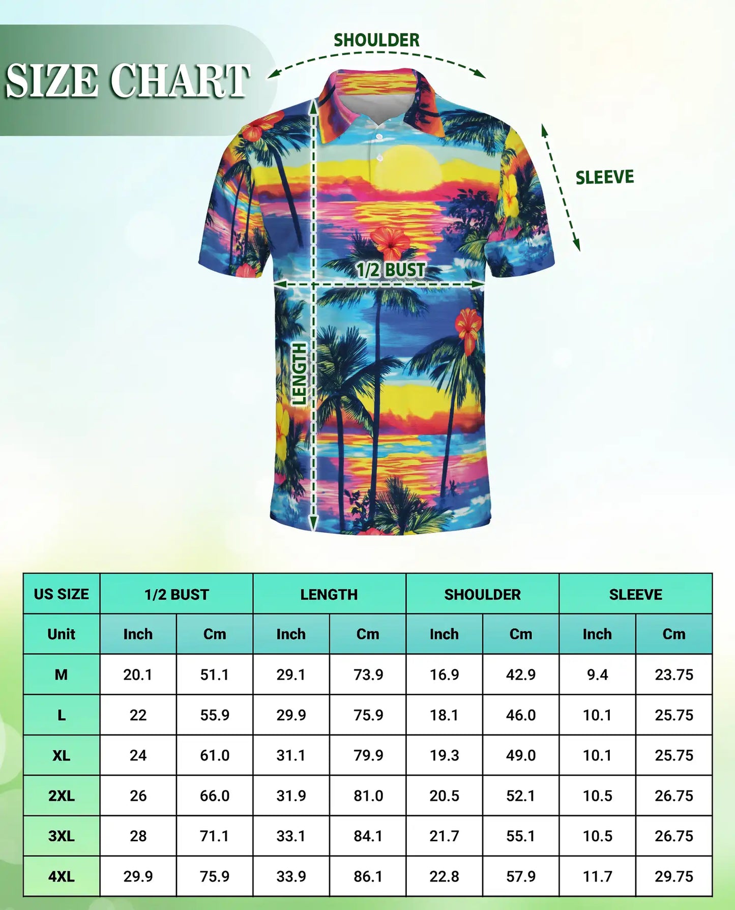 Diamond Head Hawaiian Polo Shirt – Tropical Sunset Hawaii Beach Shirt | Azhobbyshop