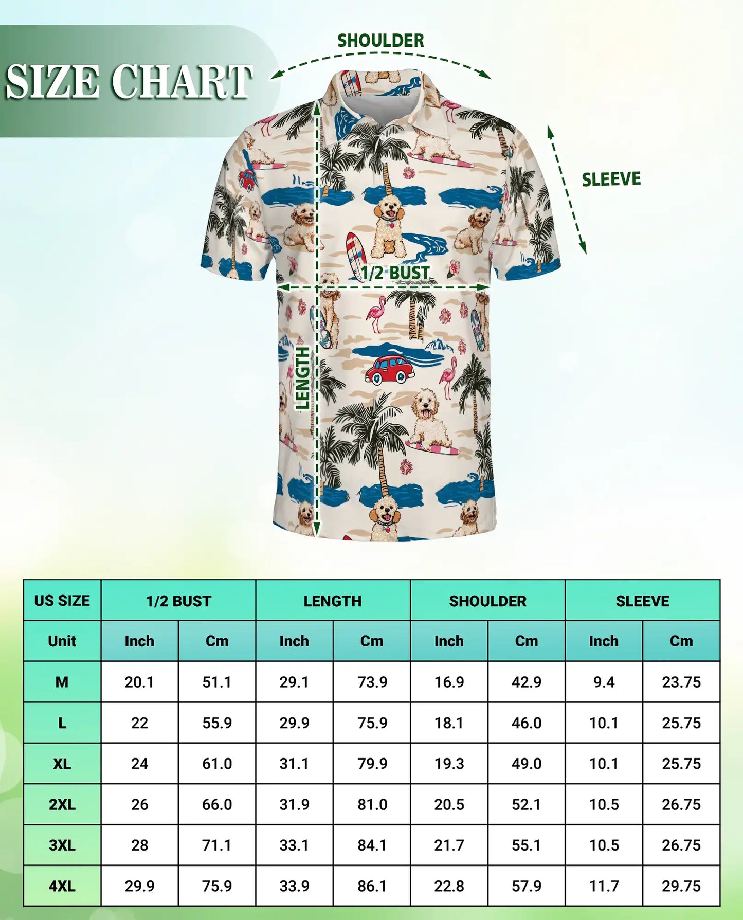 Goldendoodle Beach Polo Shirt – Summer Dog Hawaiian Style | Azhobbyshop