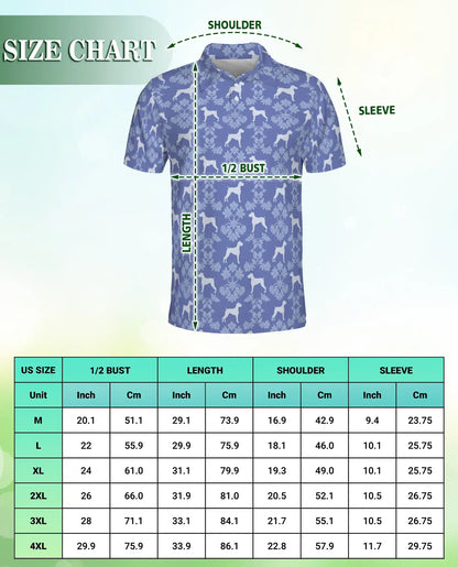 Boxer Dog Floral Pattern Polo Shirt | Azhobbyshop