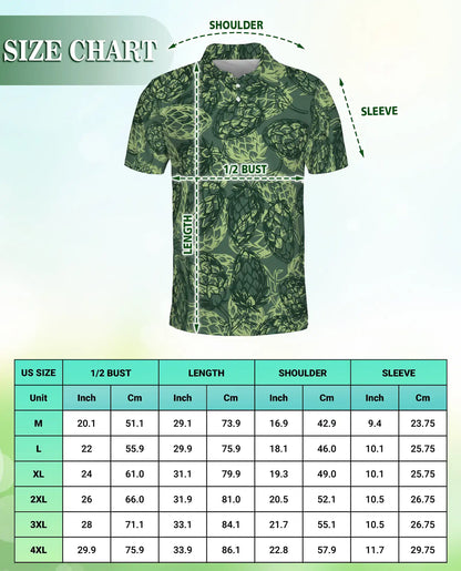 Hops Beer Polo Shirt -Craft Beer Lover Brewery Style | Azhobbyshop