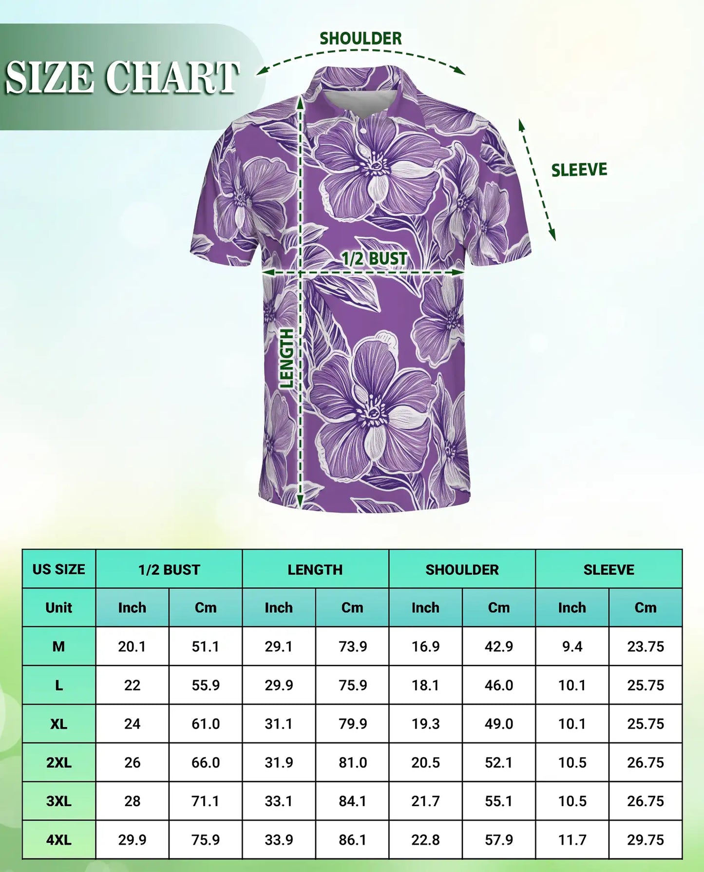 Big Hibiscus Floral Polo Shirt | Azhobbyshop