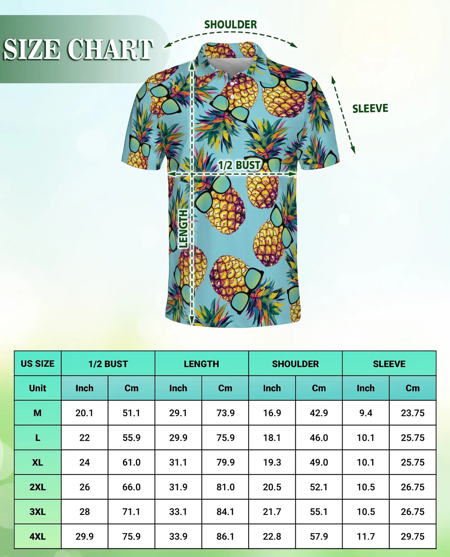 Cool Pineapple Sunglasses Polo Shirt – Tropical Summer Hawaiian Style | Azhobbyshop