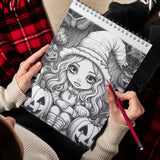 Miss Nightmare Spiral Bound Coloring Book, Enter the Dark and Mysterious World of Miss Nightmare with 30 Hauntingly Beautiful Coloring Pages