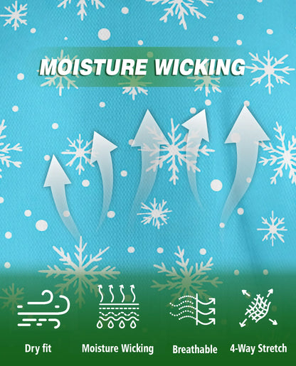Snowflake 3D Polo Shirt for Men – Winter Christmas Holiday Style | Azhobbyshop