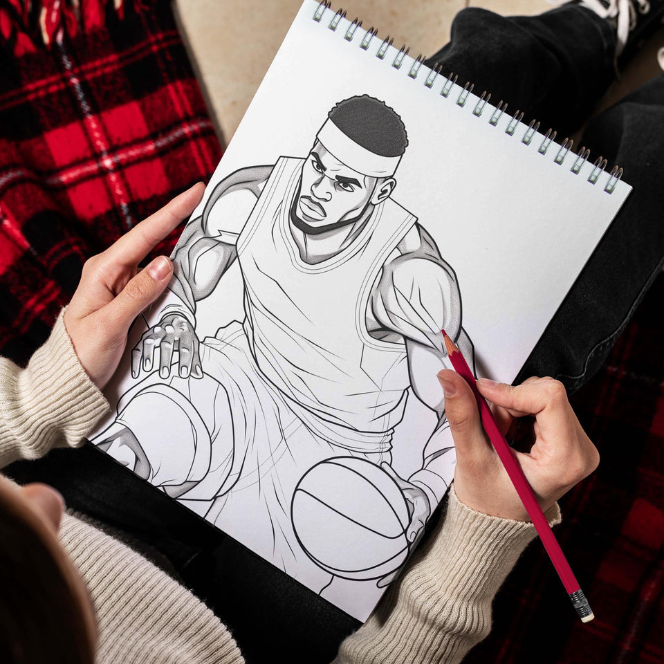 Handsome Black Men Spiral Bound Coloring Book, Unleash Your Creativity with 30 Coloring Pages, Portraying Handsome Black Men in Sophisticated Attire and Impeccable Fashion