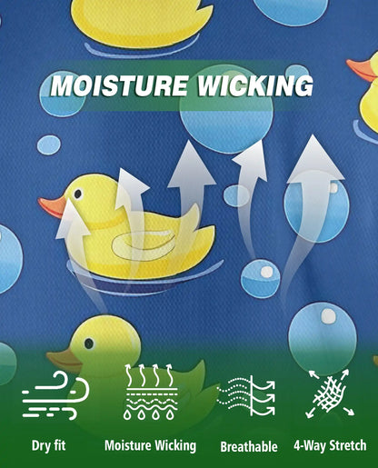 Rubber Duck Bubble 3D Polo Shirt for Men – Funny Cute Bath Style | Azhobbyshop
