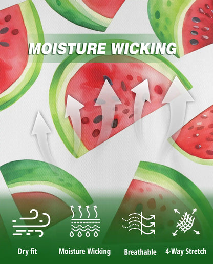 Watermelon Slice 3D Polo Shirt for Men – Fresh Summer Fruit Pattern | Azhobbyshop