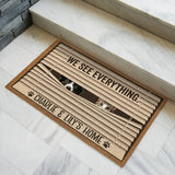 Personalized Dog & Cat Window Blinds Doormat – Custom Pet Photo Welcome Mat