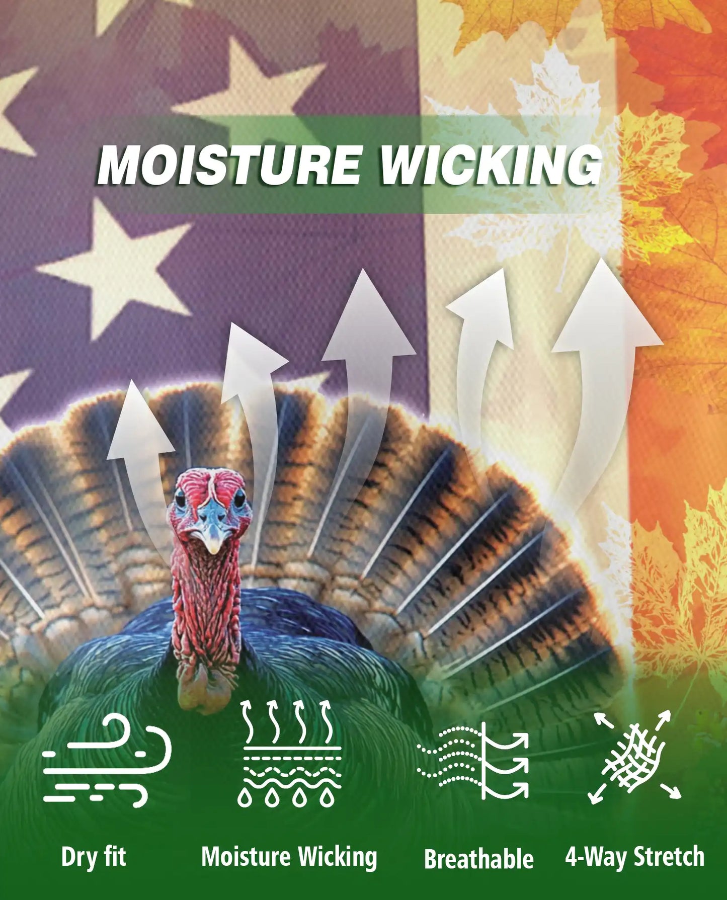 Turkey and Eagle Polo Shirt – Patriotic Thanksgiving Fall Harvest 3D Graphic | Azhobbyshop