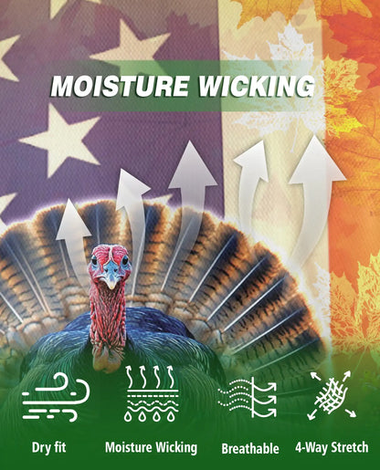 Turkey and Eagle Polo Shirt – Patriotic Thanksgiving Fall Harvest 3D Graphic | Azhobbyshop