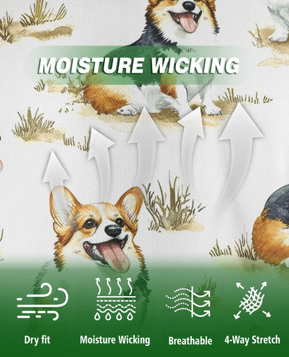 Corgi Dog Polo Shirt -Cute Dog Lover Gift Style | Azhobbyshop