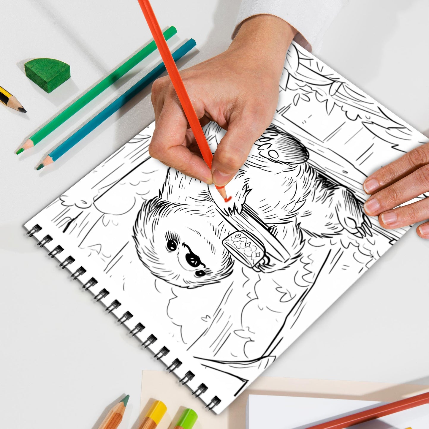 Sloth Spiral Bound Coloring Book, Adorable Sloths for a Relaxing and Cute Artistic Experience, Ideal for Animal Lovers and Those Seeking Calm