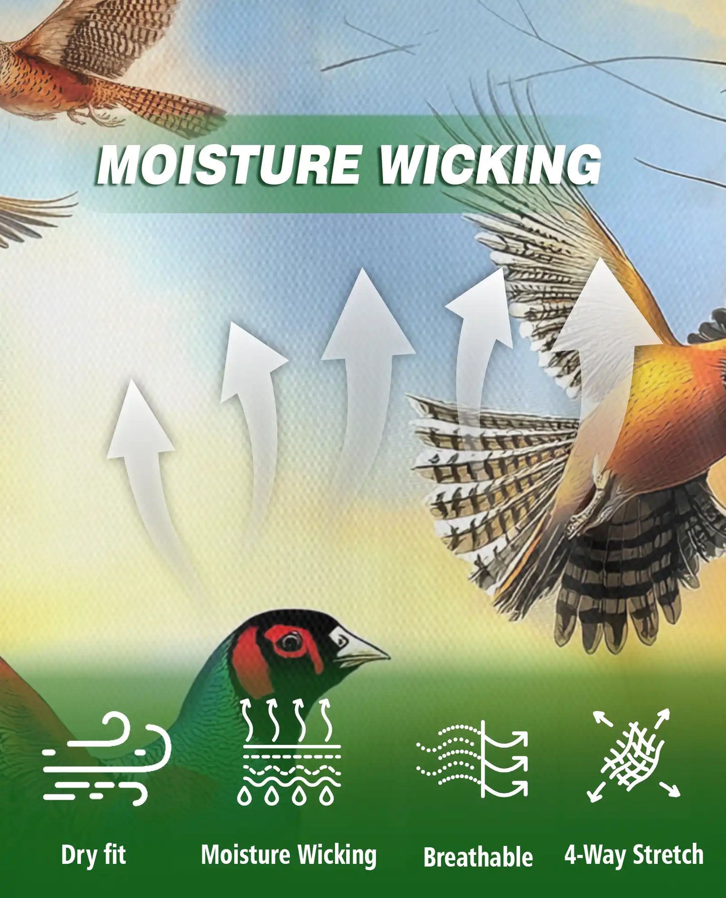 Pheasant Hunting 3D Polo Shirt for Men – Wildlife Bird Outdoor Style | Azhobbyshop