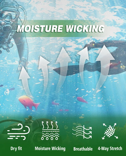 Scuba Diving 3D Polo Shirt for Men – Ocean Adventure Diver Style | Azhobbyshop