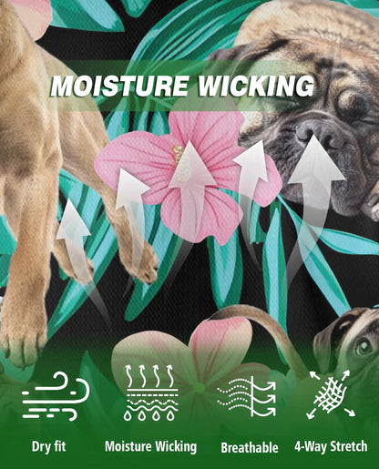 Bullmastiff Hawaiian Polo Shirt – Tropical Dog Lover Shirt | Azhobbyshop