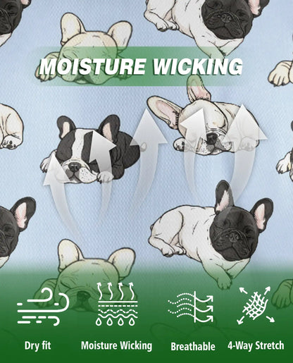 Lazy French Bulldog Pattern Polo Shirt | Azhobbyshop