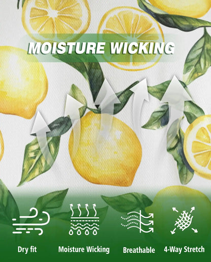 Lemon Fresh 3D Polo Shirt for Men – Citrus Fruit Summer Print | Azhobbyshop