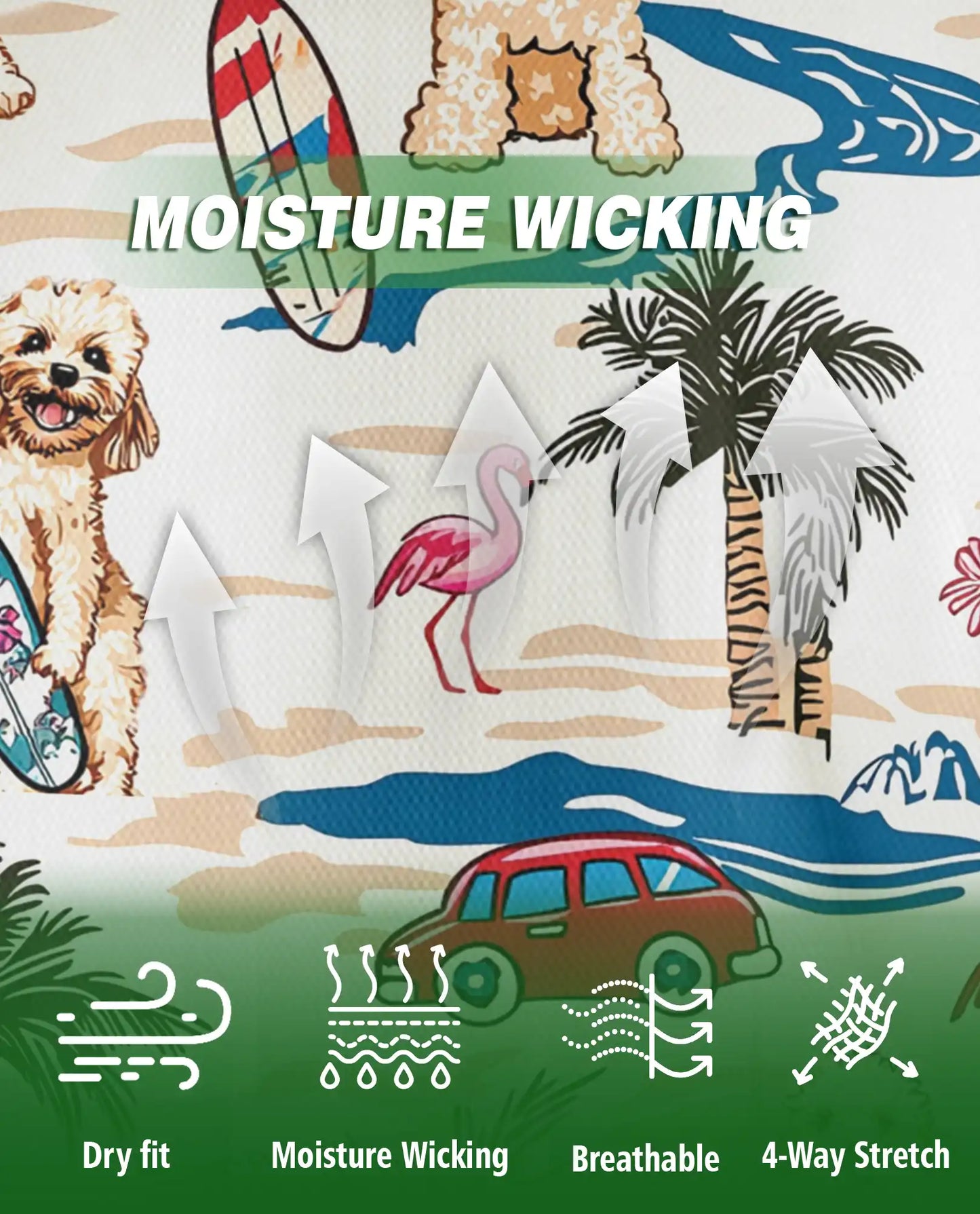 Goldendoodle Beach Polo Shirt – Summer Dog Hawaiian Style | Azhobbyshop