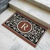 Personalized Monogram Doormat – Elegant Initial Welcome Mat